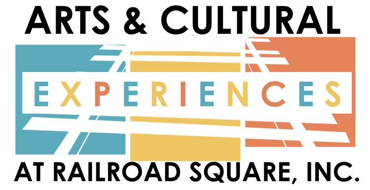 Arts and Cultural Experiences at Railroad Square Logo