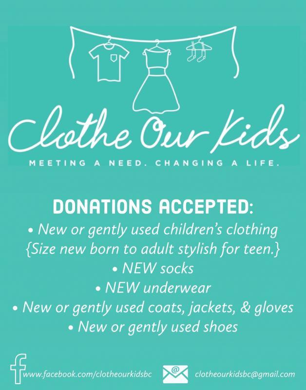 Clothe Our Kids Of Bedford County Inc Logo