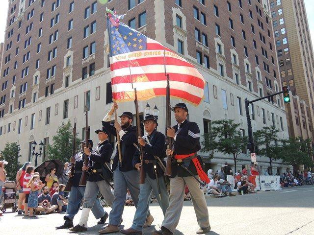 102ND CO B USCT BLACK HISTORY GROUP Logo