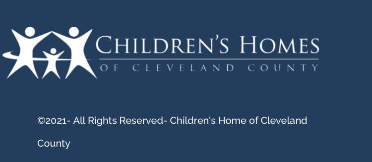 CHILDREN'S HOMES OF CLEVELAND  COUNTY Logo