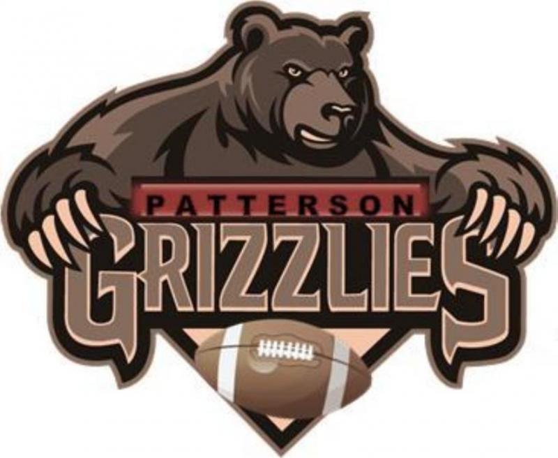 Patterson Grizzlies Youth Football & Cheerleading Organization Logo