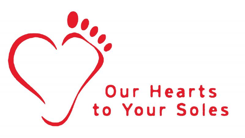 OUR HEARTS TO YOUR SOLES Logo