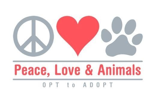 Peace, Love and Animals Logo