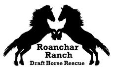 ROANCHAR RANCH DRAFT HORSE RESCUE Logo