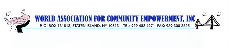 World Association For Community Empowerment, Inc. Logo