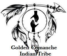 Golden Comanche Indian Tribe Logo