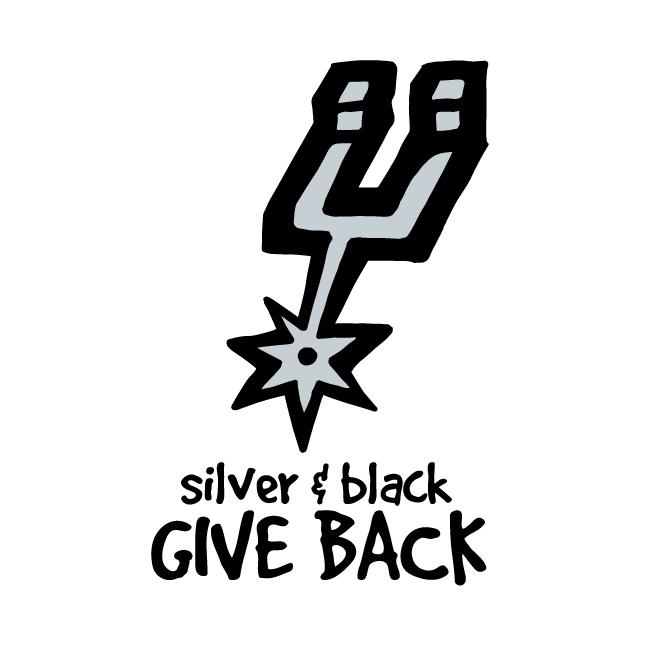 Silver & Black Give Back Logo