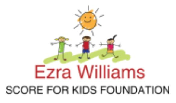 Ezra Williams Score For Kids Foundation Inc Logo