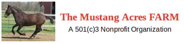 The Mustang Acres Farm Logo