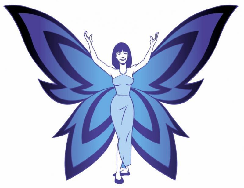 Blue Faery: The Adrienne Wilson Liver Cancer Association Logo