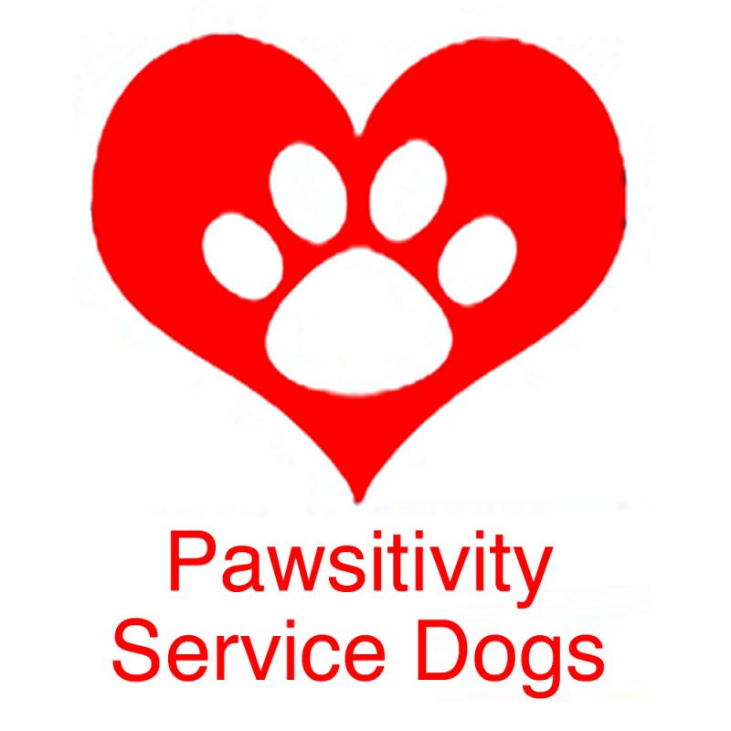 Pawsitivity Service Dogs for Veterans Logo