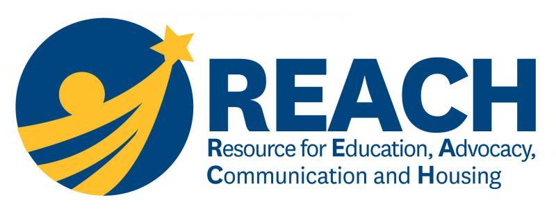 REACH (Resource for Education, Advocacy, Communication & Housing) Logo