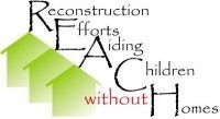 RECONSTRUCTION EFFORTS AIDING CHILDREN WITHOUT HOMES Logo