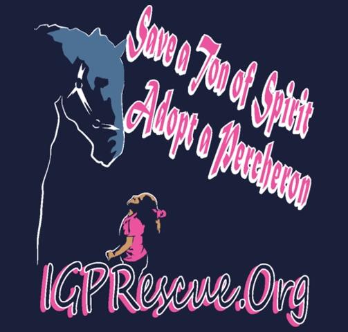 Iron Gait Percherons Inc. - Draft Horse Rescue Logo