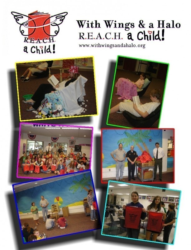 With Wings and a Halo - R.E.A.C.H. a Child! California Logo