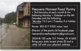 Heaven's Harvest Food Panrty