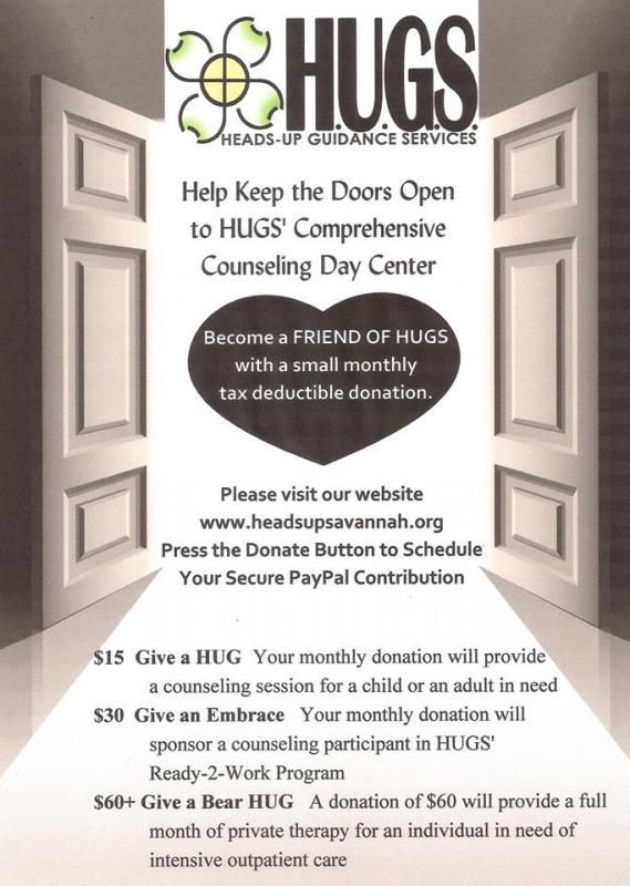 HeadsUp Guidance Services Inc Reviews and Ratings Savannah, GA Donate, Volunteer, Review